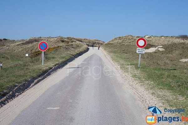 Access to Bergerie beach in Pirou