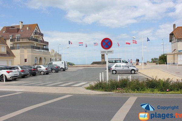 Parking of  Bernières beach