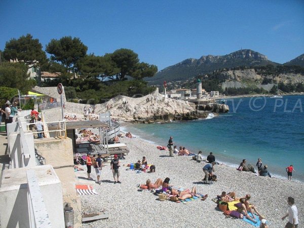 Plage de galets de Cassis