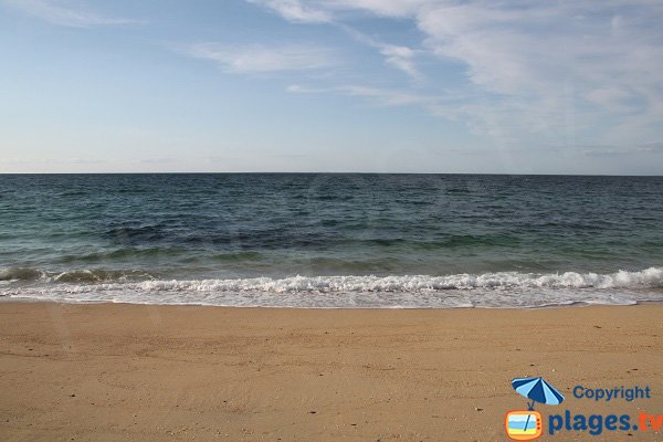 Plage avec une pente douce à Belle Ile