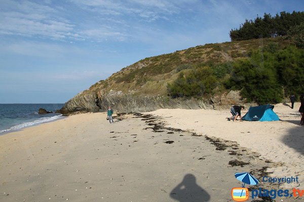 Photo de la plage de la Biche à Belle Ile en Mer