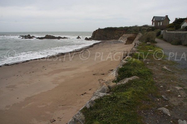 Beach of port and point of Bichet in Piriac sur Mer