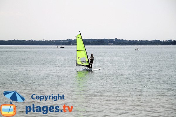 Windsurfing on the island of Arz