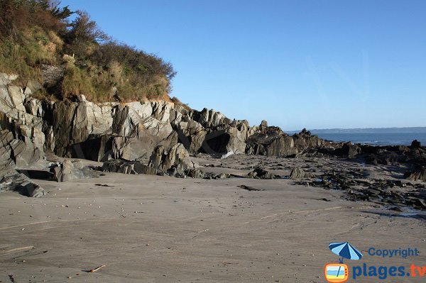 Plage du Bilou de Locquirec à marée basse