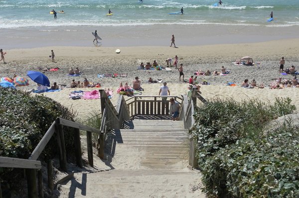 L'accesso alla spiaggia nord di Biscarrosse