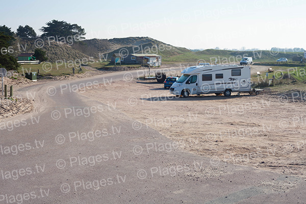 parking de la plage nord de Blainville-sur-Mer