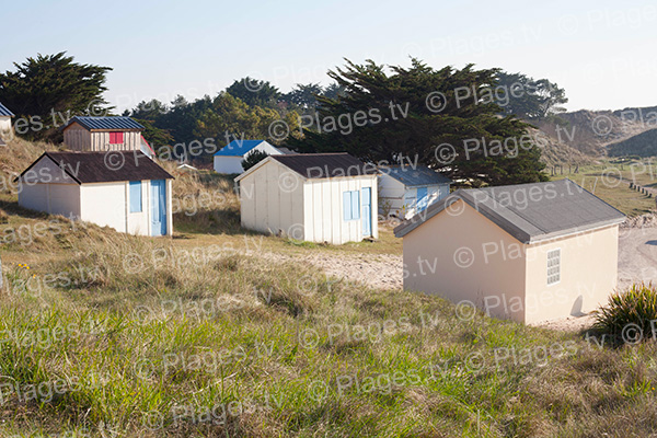 Cabane de la plage nord de Blainville-sur-Mer