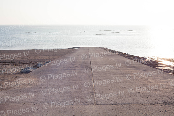 entrée de la plage sud de Blainville-sur-Mer