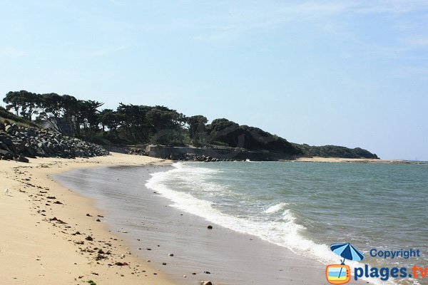 Spiaggia vicino all'abbazia di Noirmoutier