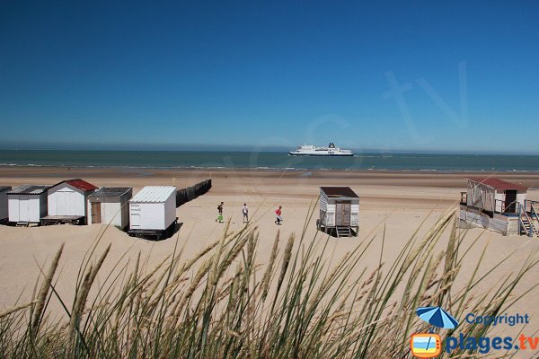 Beach in Blériot in France