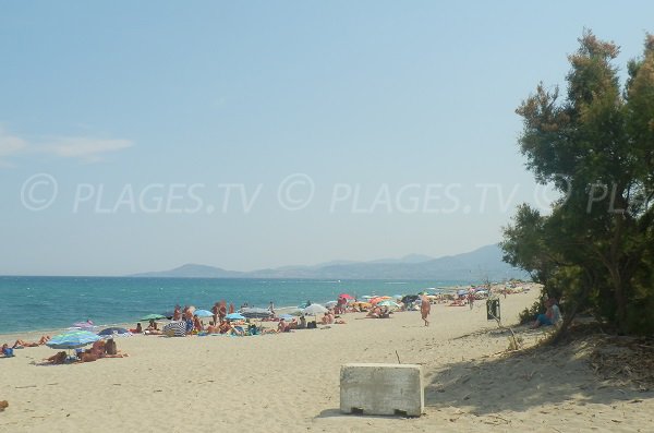 Nudist beach in Elne in France