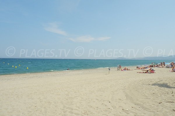 Plage d'Elne zone naturiste