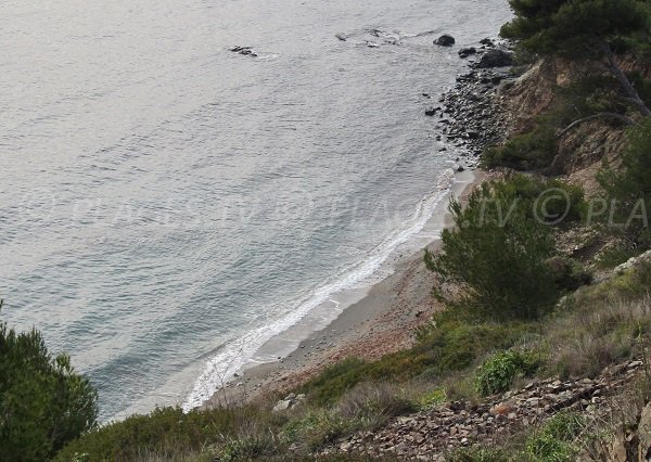 Boeuf beach in La Seyne sur Mer in France