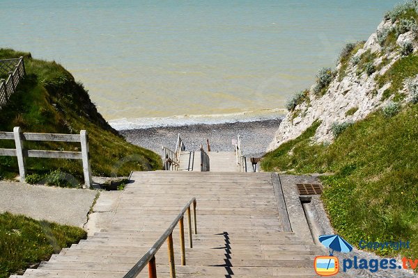 Accès à la plage du Bois de Cise - Ault