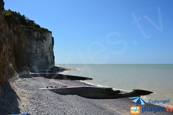 Bois de Cise beach in Ault in Picardy