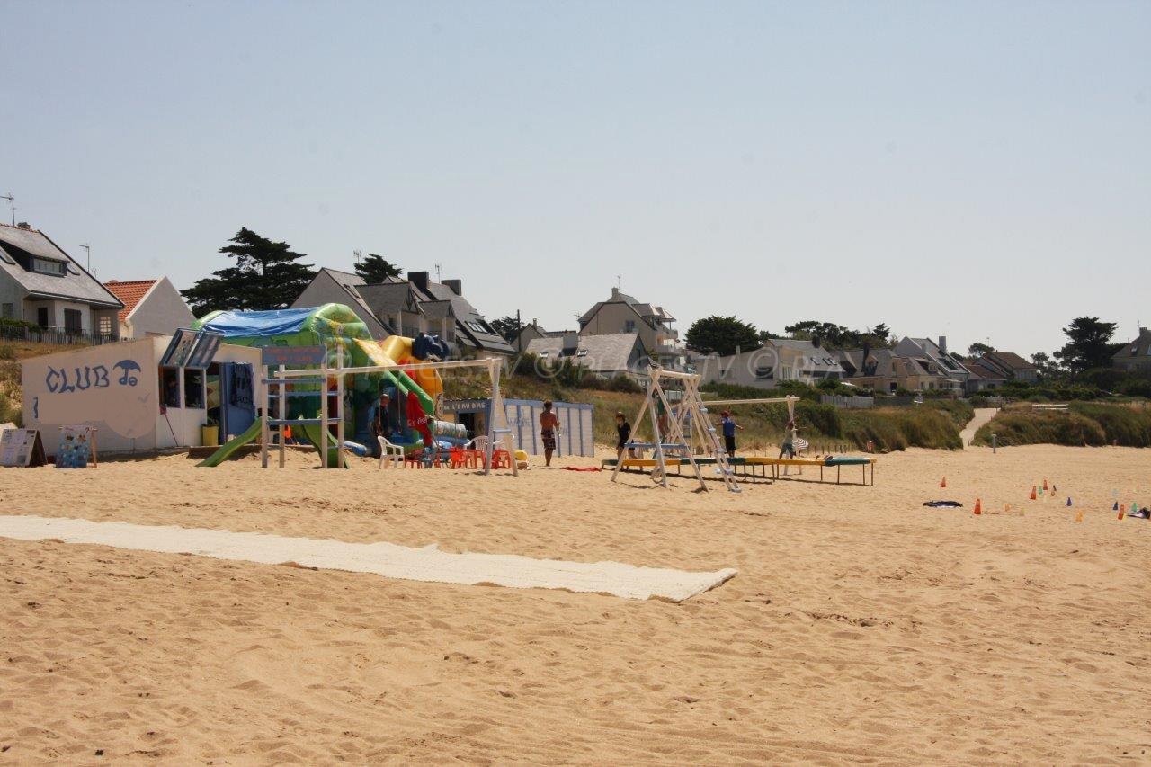 Club pour les enfants sur la plage de Bonne Anse - Pornichet