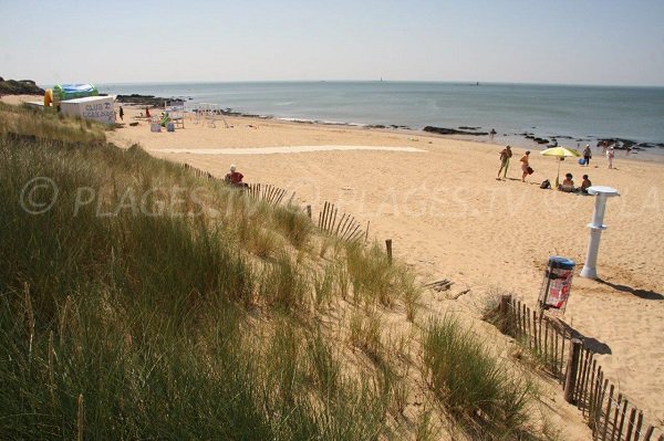 Bonne Source beach from the dune - pornichet