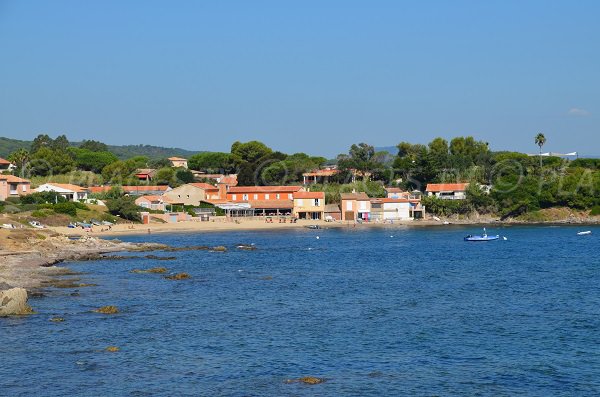 Bonne Terrasse beach in Ramatuelle - view from the sea