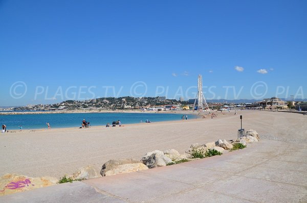 Disabled beach in Marseille