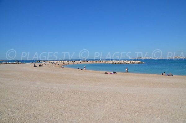 Spiaggia di Bonneveine e arcipelago del Frioul -  Marsiglia