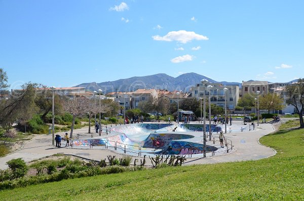 skatepark in Marseille - Parc Borély