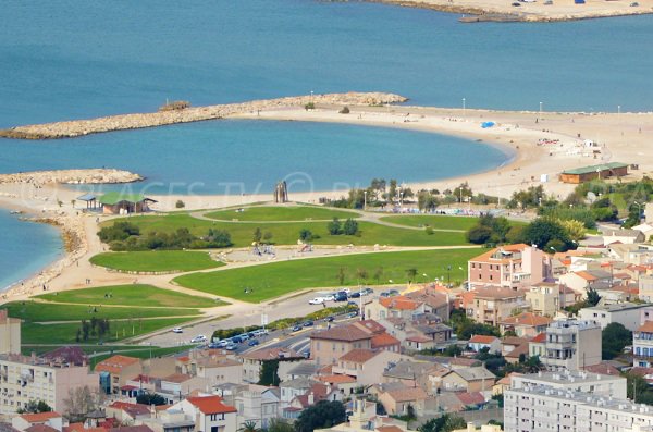 Plage Bonneveine à Marseille