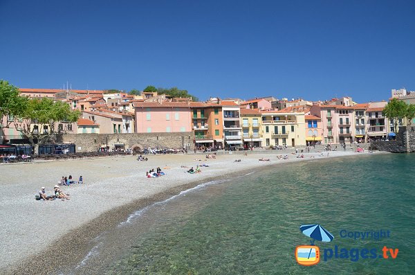 Restaurants am Strand von Collioure