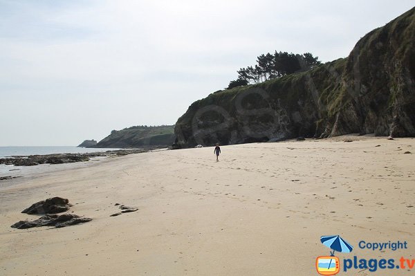 Plage de Bordardoué à marée basse - Le Palais