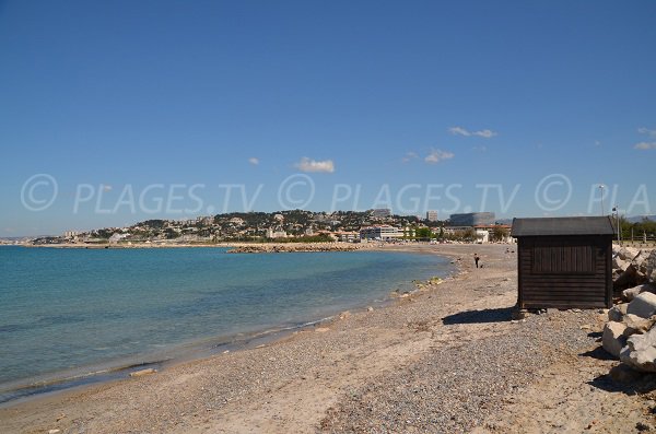 Central beach of Borély in Marseille