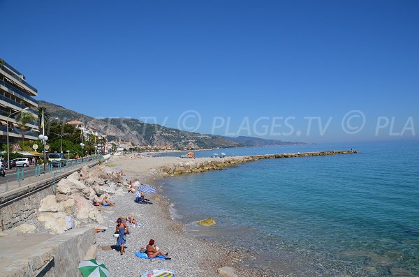 Plage proche de Roquebrune Cap Martin à Menton - Borrigo