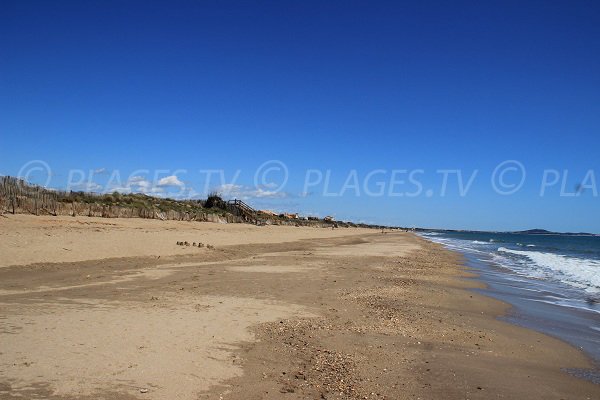 Plage surveillée à Portiragnes