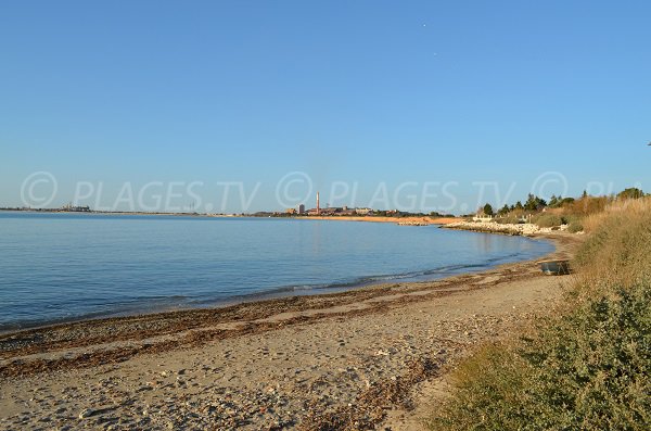 Sand beach of Bottaï in Port le Bouc