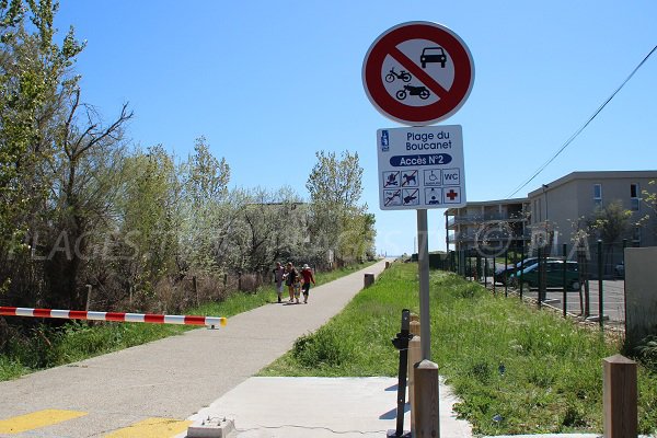 Accesso per persone con ridotta mobilità spiaggia di Grau du Roi - Boucanet