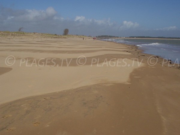 Beach in Grière-Plage in France