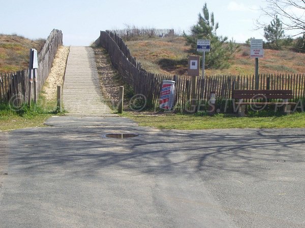 Parking of Bouchots beach in La Tranche sur Mer