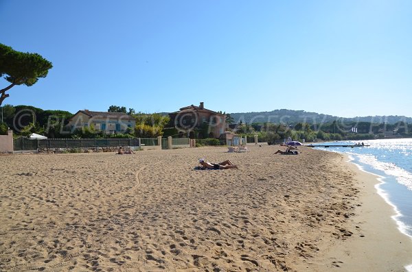 Östliches Ende des Strandes Bouillabaisse in St. Tropez