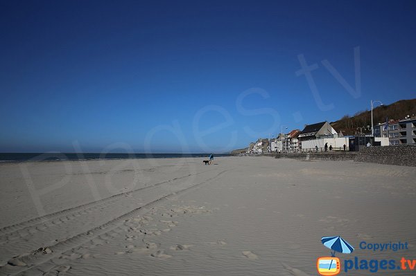 Spiaggia a Boulogne sur Mer in Francia