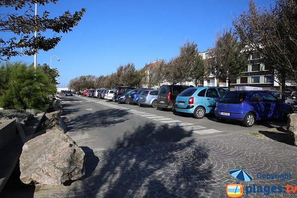 Parcheggio vicino alla spiaggia di Boulogne