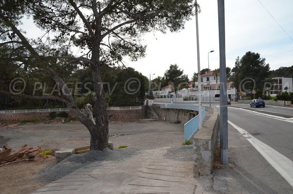 Environnement de la plage de Boulouris à St Raphaël