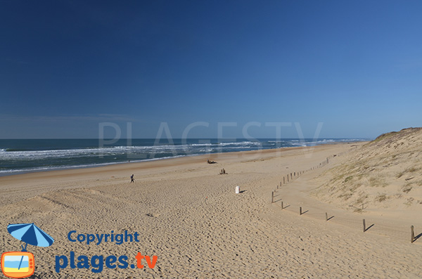 Photo de la plage des Bourdaines à Seignosse