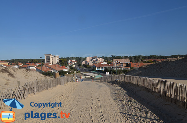 Access to Bourdaines beach in Seignosse