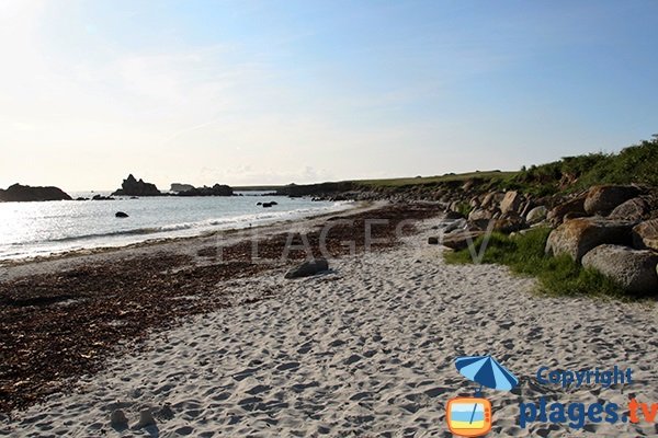 Plage du Bourg de Porspoder en Bretagne