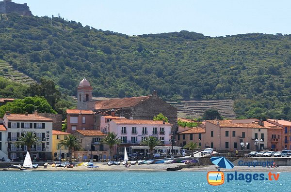 Boutigue and  Port d'Avall beaches in Collioure
