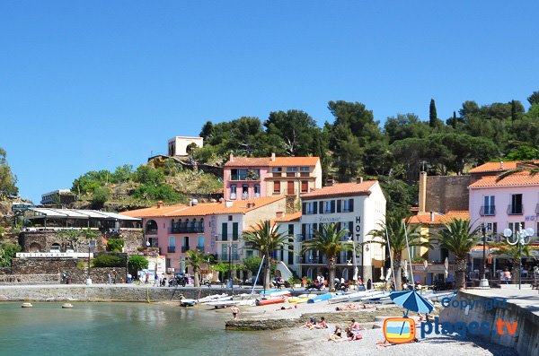 Foto della spiaggia del Boutigue a Collioure - Francia