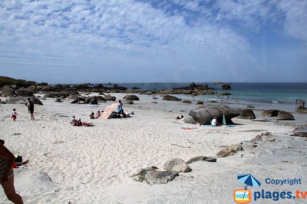 Schöner Strand in Kerlouan