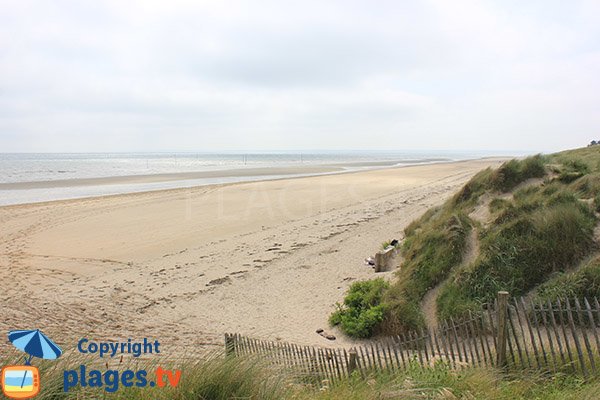 Plage de la Brèche à Audouville la Hubert dans le Cotentin