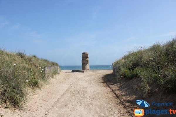 Access to Brèche de Graye beach - Normandy