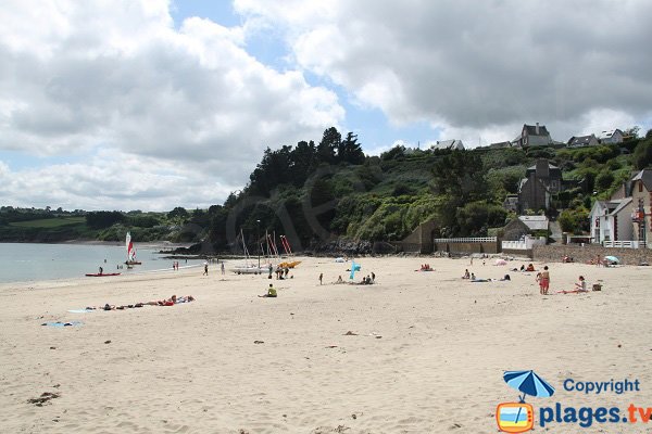 Plage dans le hameau de Bréhec à Plouha - Bretagne