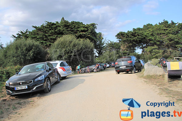 Parking de la plage de Brénéguy