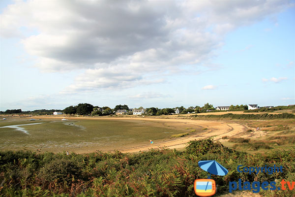 vue de la plage côté Ouest